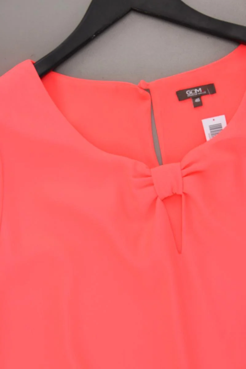 Grain de Malice Kleid Neon Gr. 44 Kurzarm orange aus Polyester