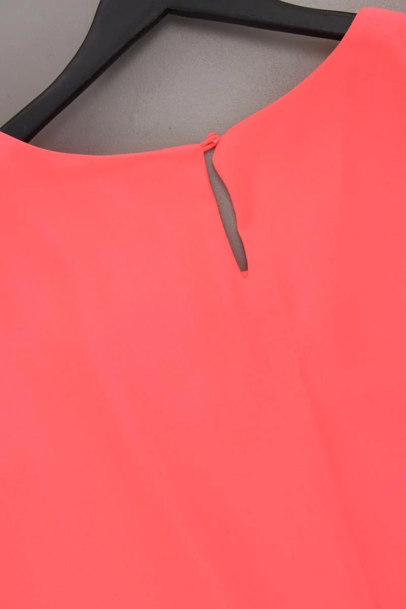 Grain de Malice Kleid Neon Gr. 44 Kurzarm orange aus Polyester