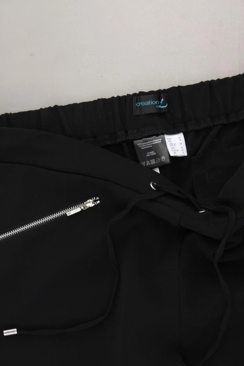 Création L. Stoffhose Gr. 44 schwarz aus Polyester