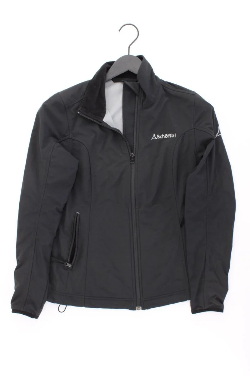 Schöffel Softshelljacke Gr. 36 schwarz aus Polyester