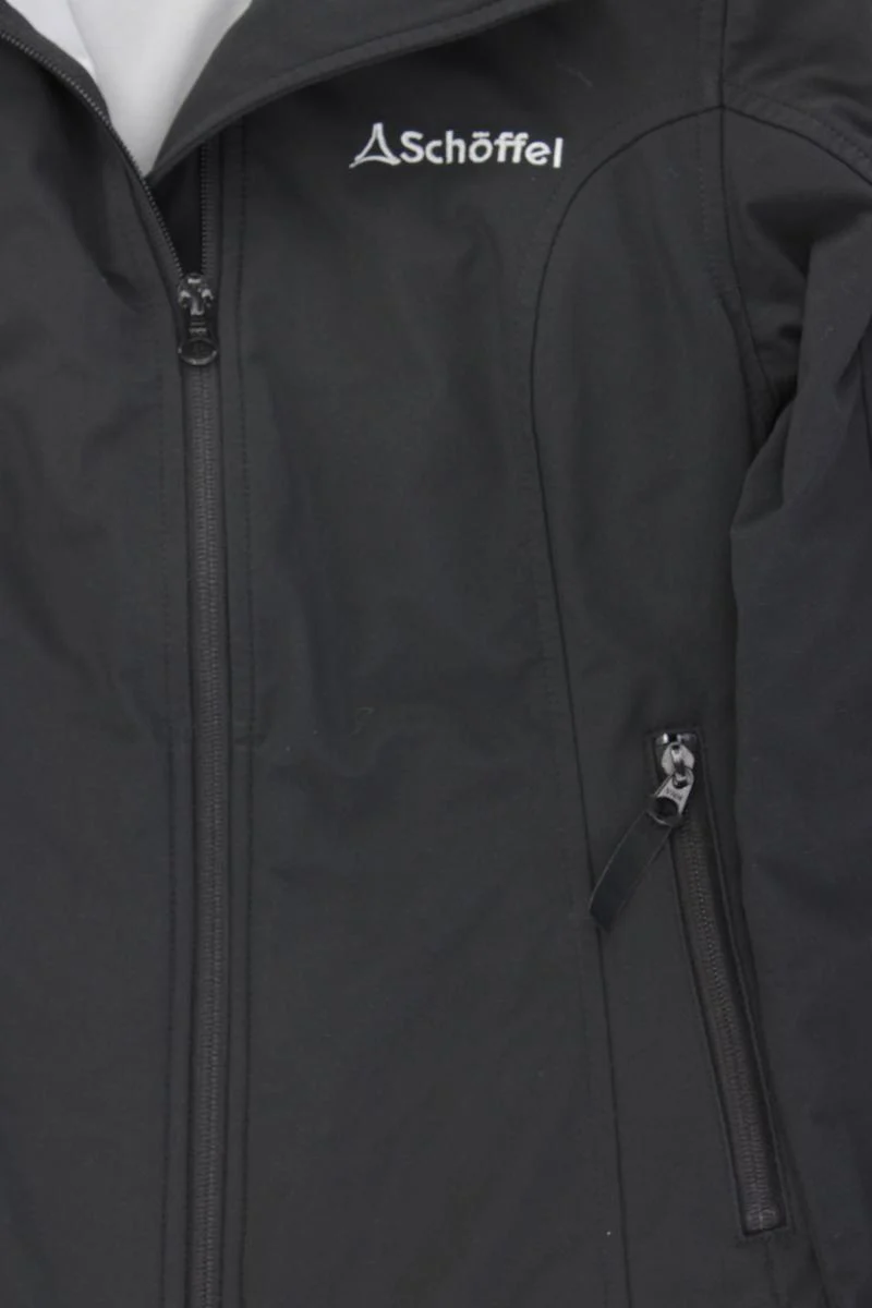 Schöffel Softshelljacke Gr. 36 schwarz aus Polyester