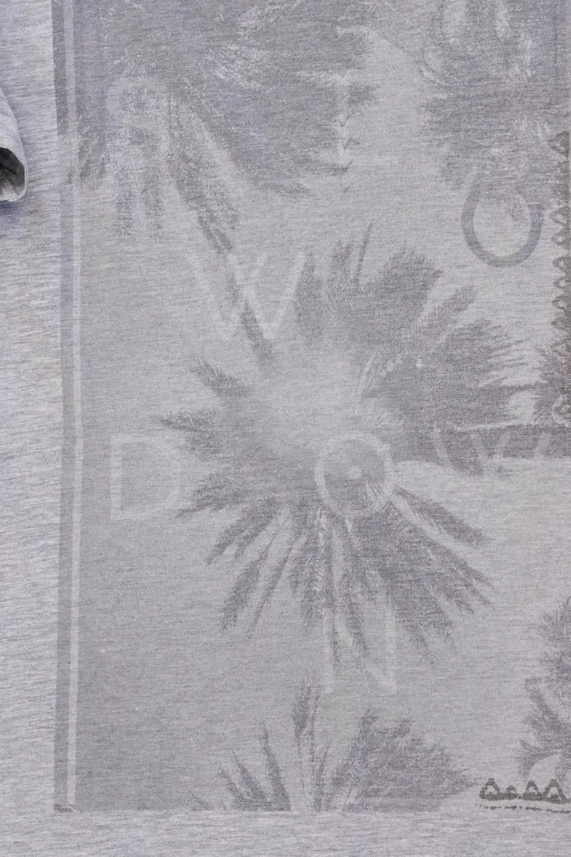 Cecil Printshirt Gr. XXL Kurzarm grau