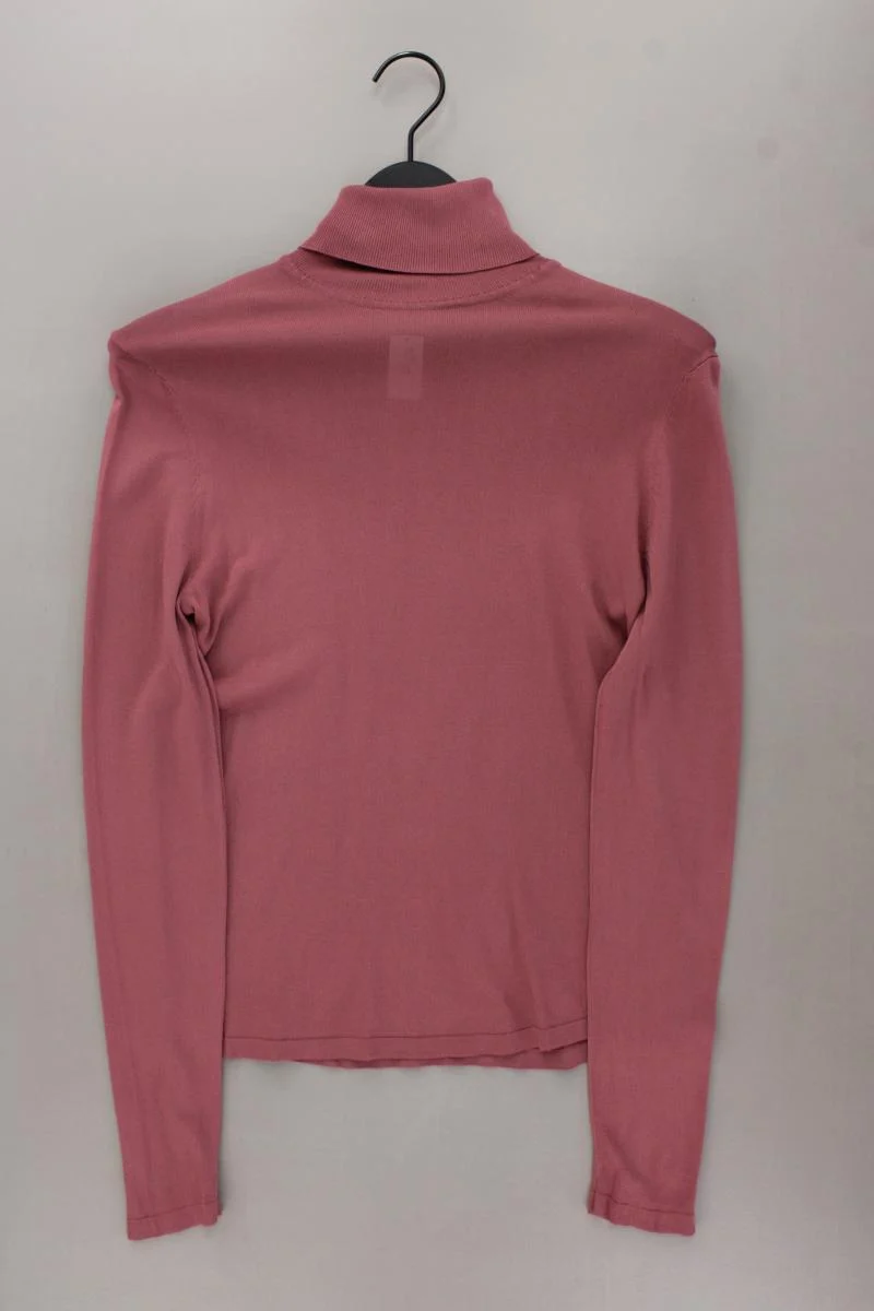 Zara Rollkragenshirt Gr. L neuwertig Langarm rosa aus Viskose
