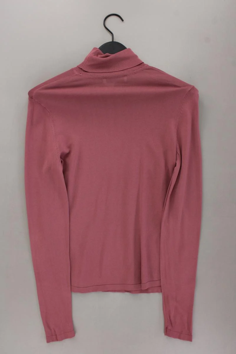 Zara Rollkragenshirt Gr. L neuwertig Langarm rosa aus Viskose