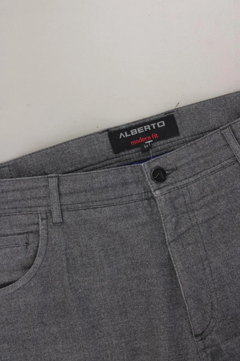Alberto Hose für Herren Gr. 54 grau aus Polyester