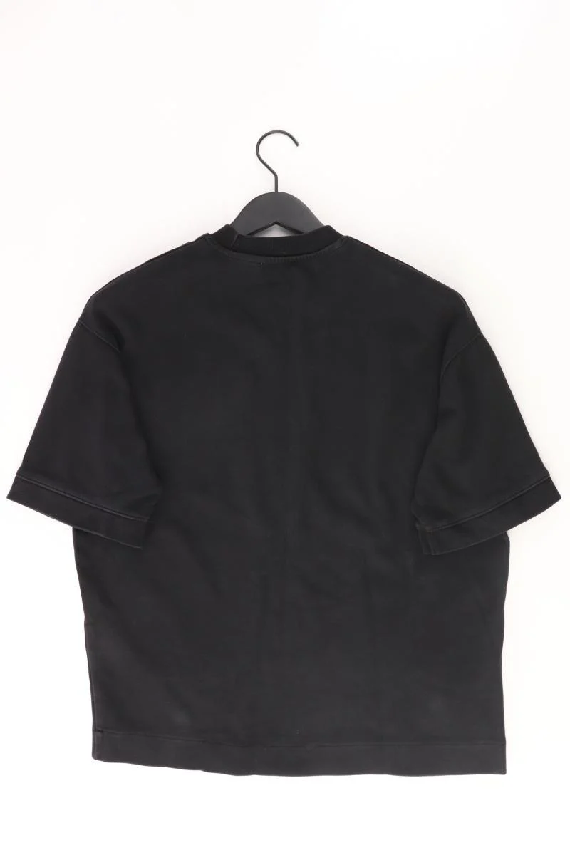 Zara T-Shirt für Herren Gr. S Kurzarm schwarz aus Baumwolle