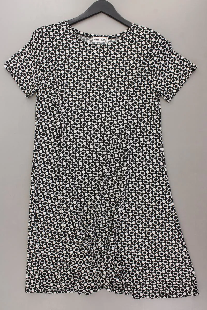 Stretchkleid Gr. M/L Kurzarm schwarz aus Viskose