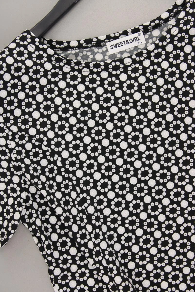 Stretchkleid Gr. M/L Kurzarm schwarz aus Viskose