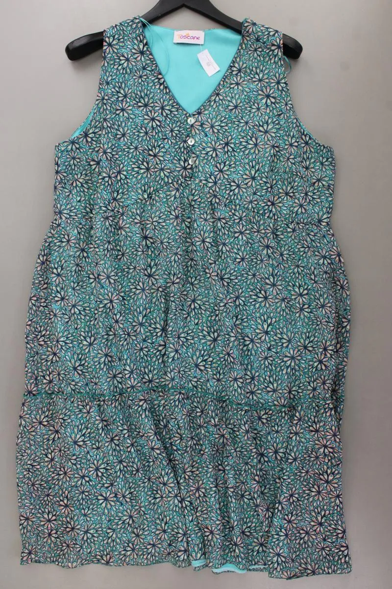 Toscane Kleid Gr. 48 Ärmellos türkis aus Polyester