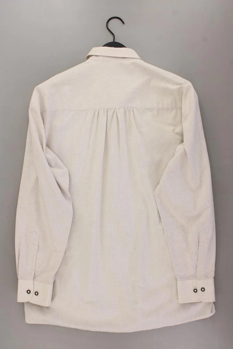 Jupiter Vintage Trachtenhemd für Herren Gr. Hemdgröße 41 Langarm creme