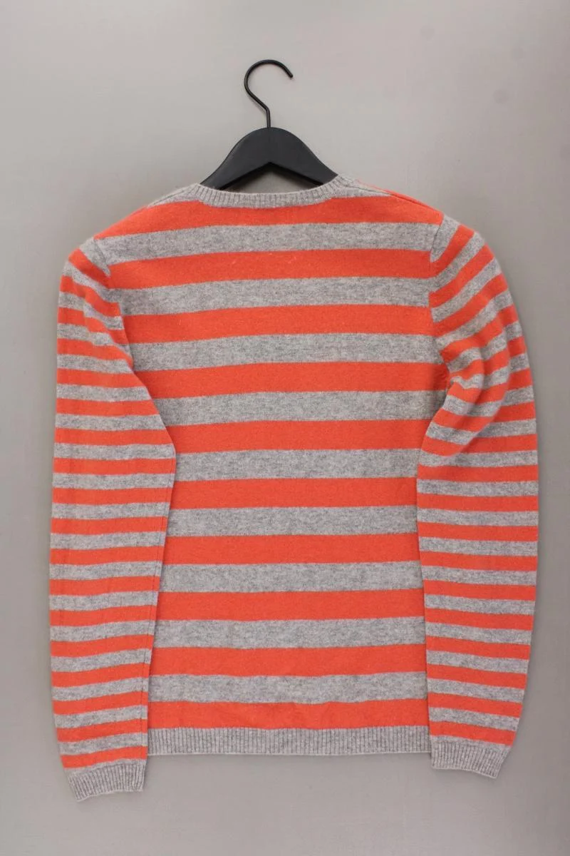 White T Cashmerepullover Gr. XL gestreift grau aus Kaschmir