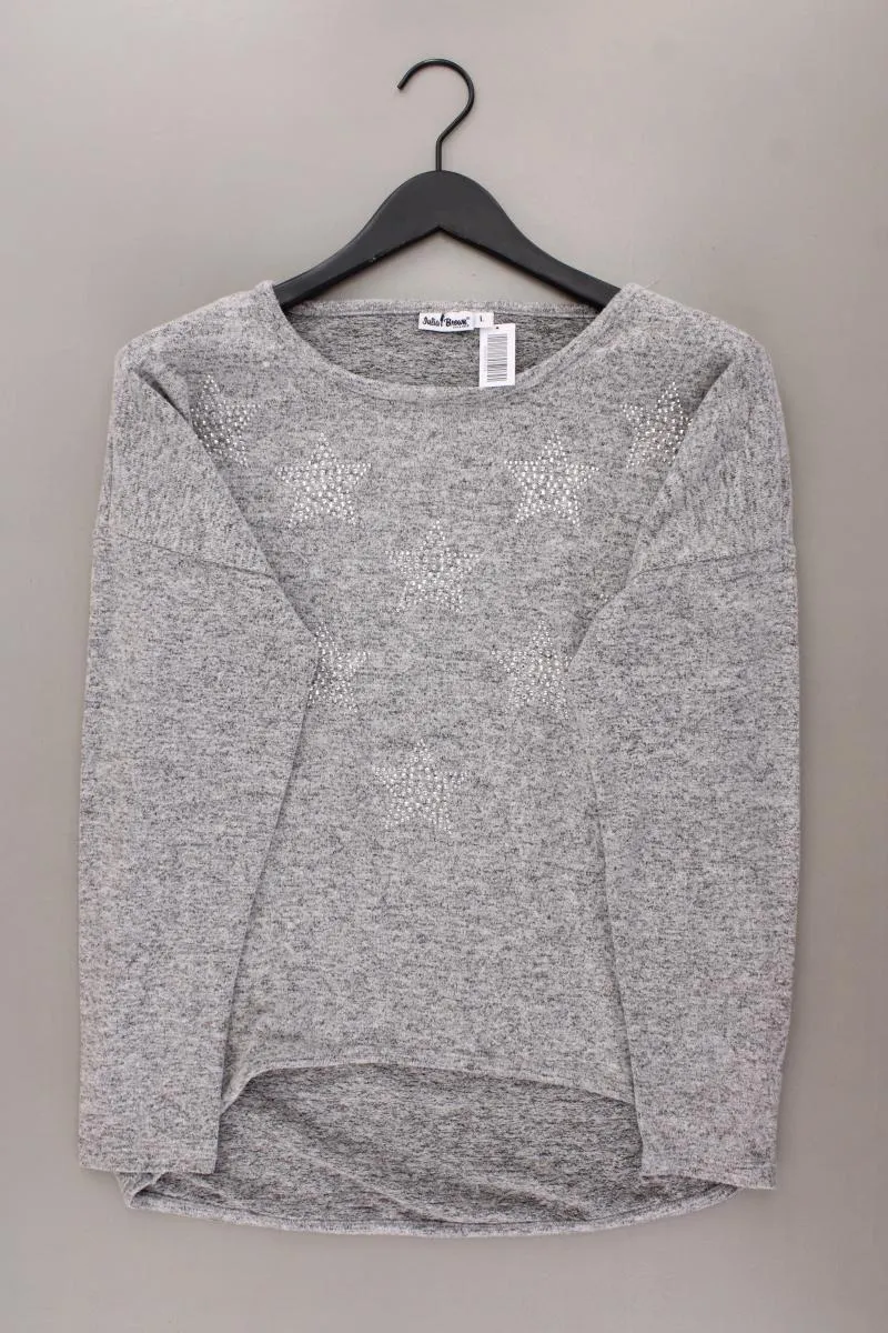Julia Brown Shirt Gr. L grau aus Viskose