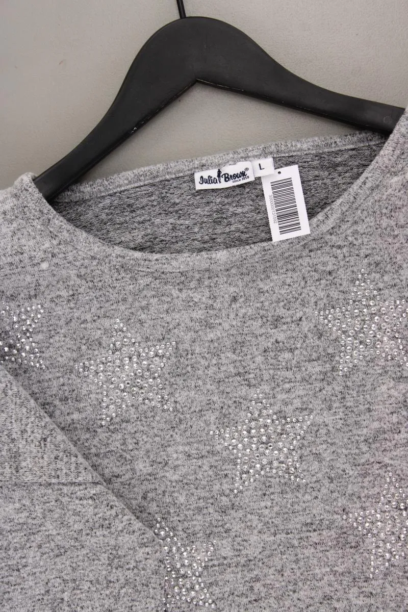 Julia Brown Shirt Gr. L grau aus Viskose
