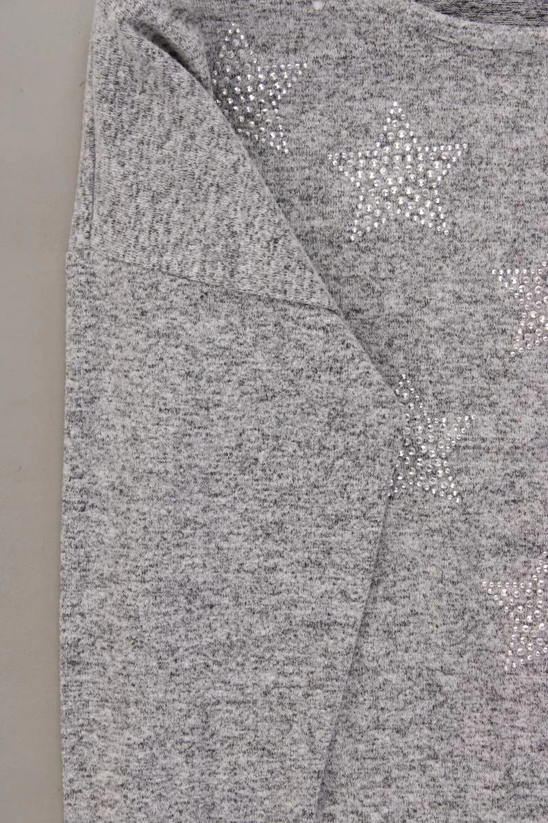 Julia Brown Shirt Gr. L grau aus Viskose