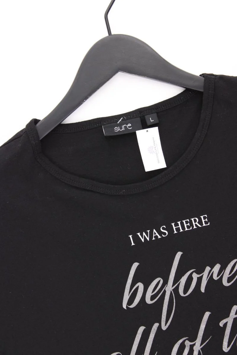 Sure Printshirt Gr. L Kurzarm schwarz