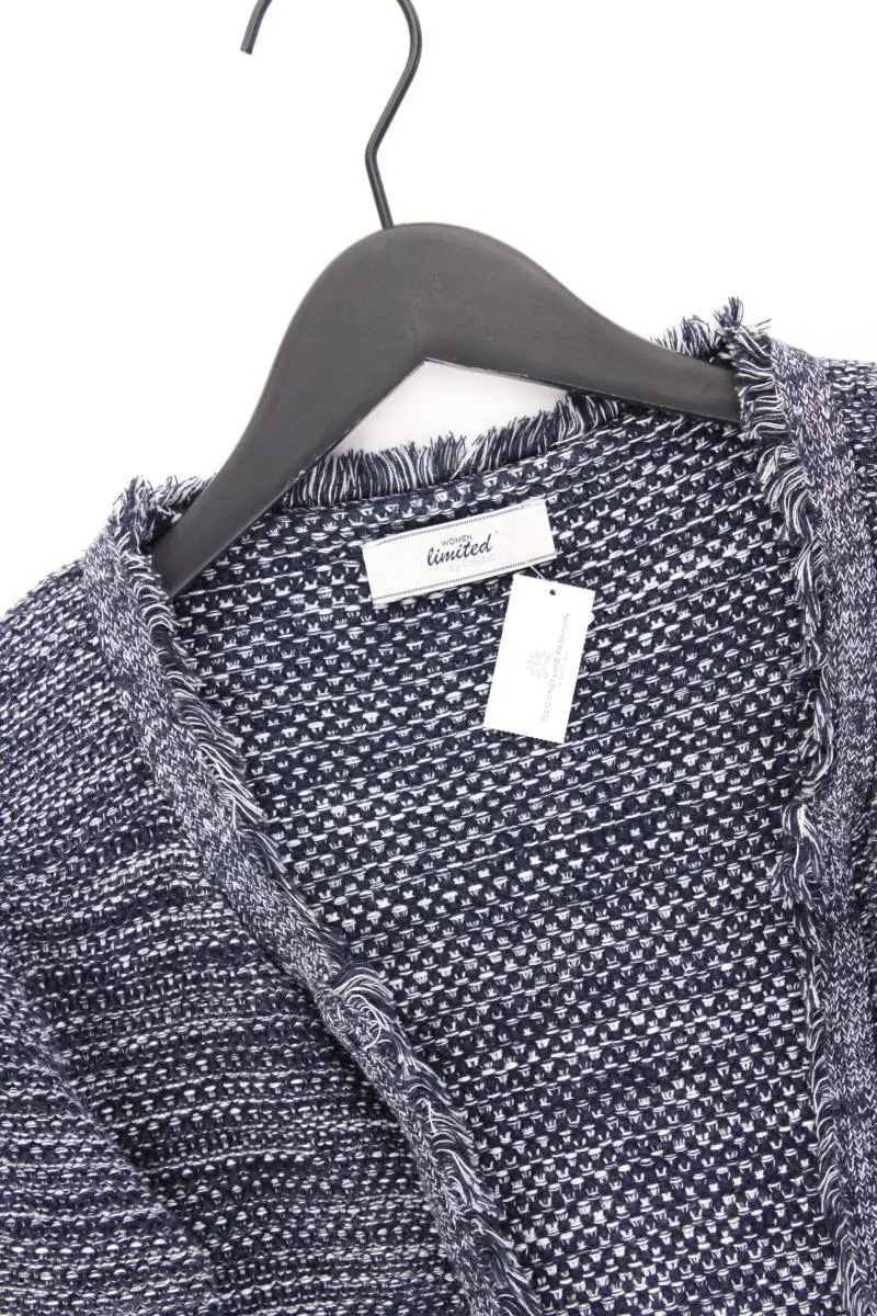 Tchibo Strickjacke Gr. 40 Langarm blau aus Baumwolle