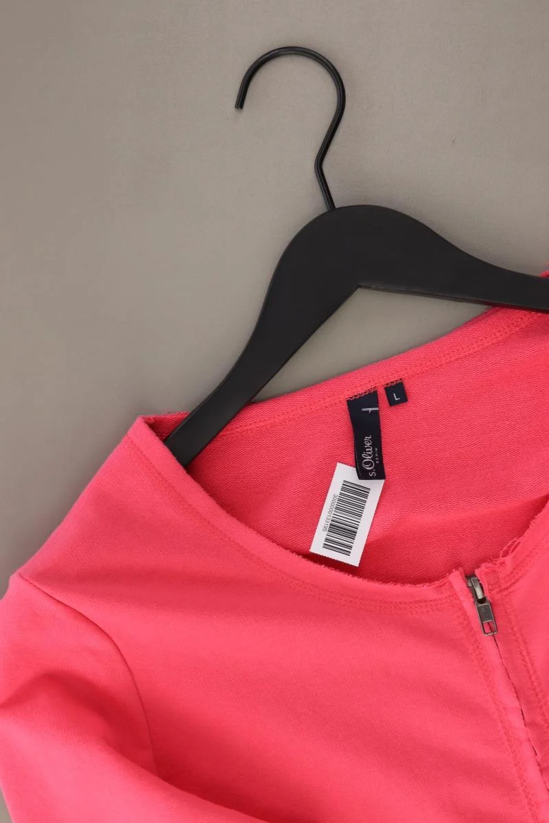 s.Oliver Regular Cardigan Gr. L 3/4 Ärmel pink aus Baumwolle