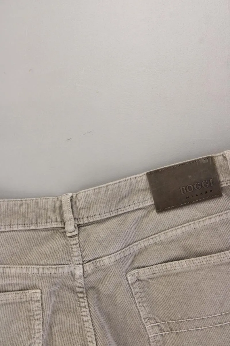 Boggi Cordhose für Herren Gr. W34 Modell Claude braun aus Baumwolle