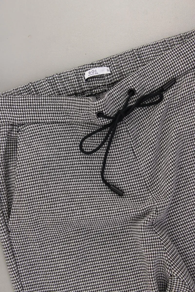 edc by Esprit Stoffhose Gr. 36/L28 hahnentritt grau aus Polyester