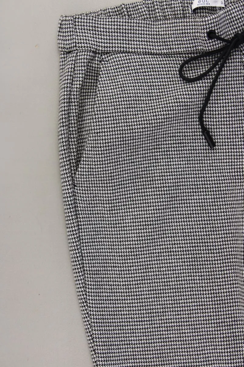 edc by Esprit Stoffhose Gr. 36/L28 hahnentritt grau aus Polyester