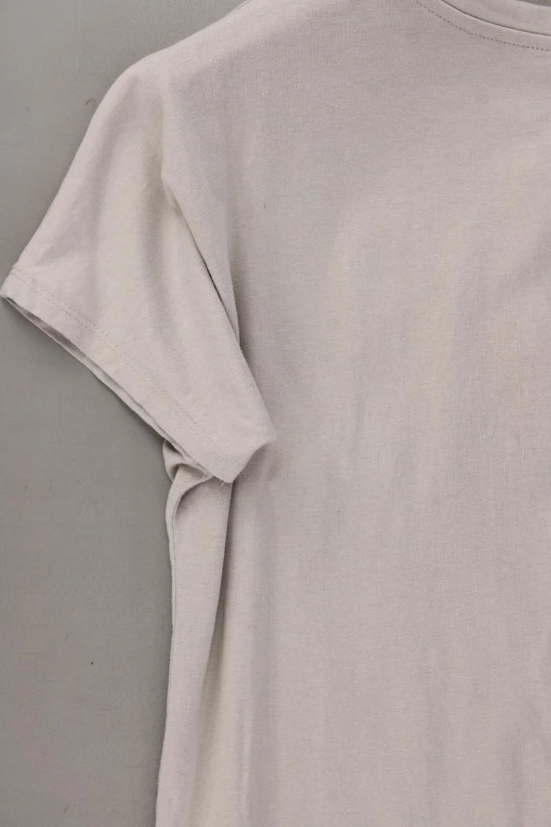 Amisu Shirt Gr. XS neuwertig Kurzarm grau aus Baumwolle