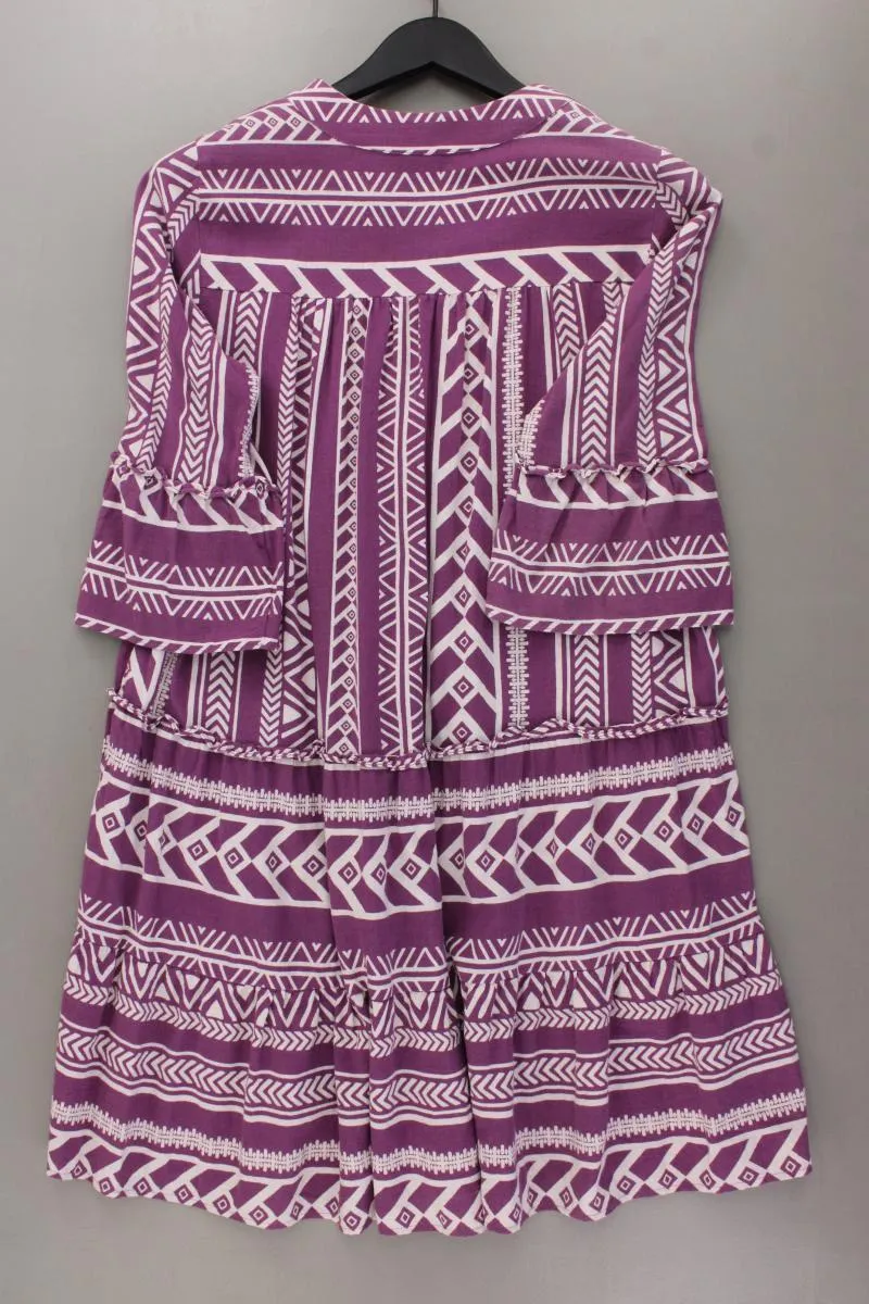 Vero Moda Sommerkleid Gr. M 3/4 Ärmel lila aus Baumwolle