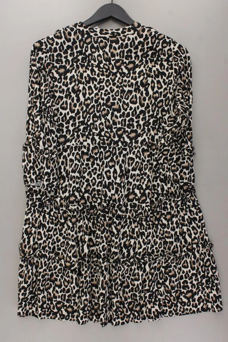 Vero Moda Bluse Gr. M mit Tierdruck 3/4 Ärmel braun aus Viskose