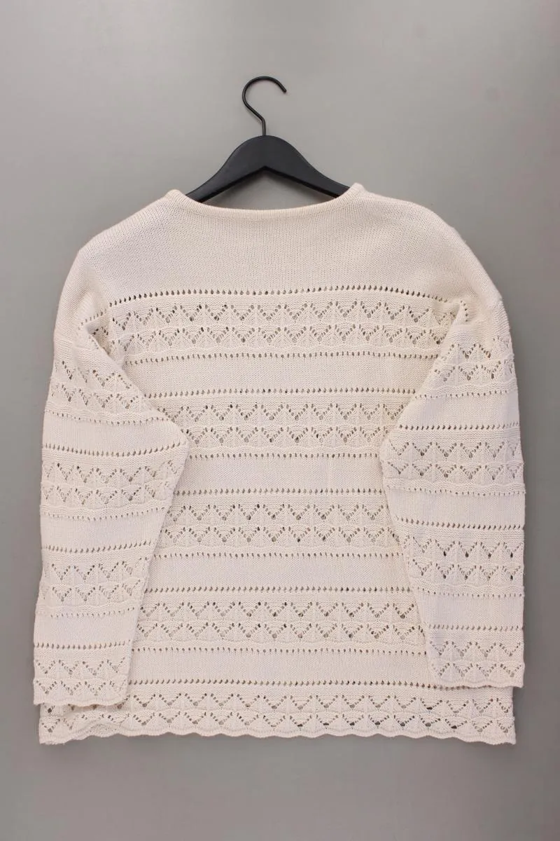 Lucia Feinstrickpullover Gr. 44 Vintage creme aus Baumwolle