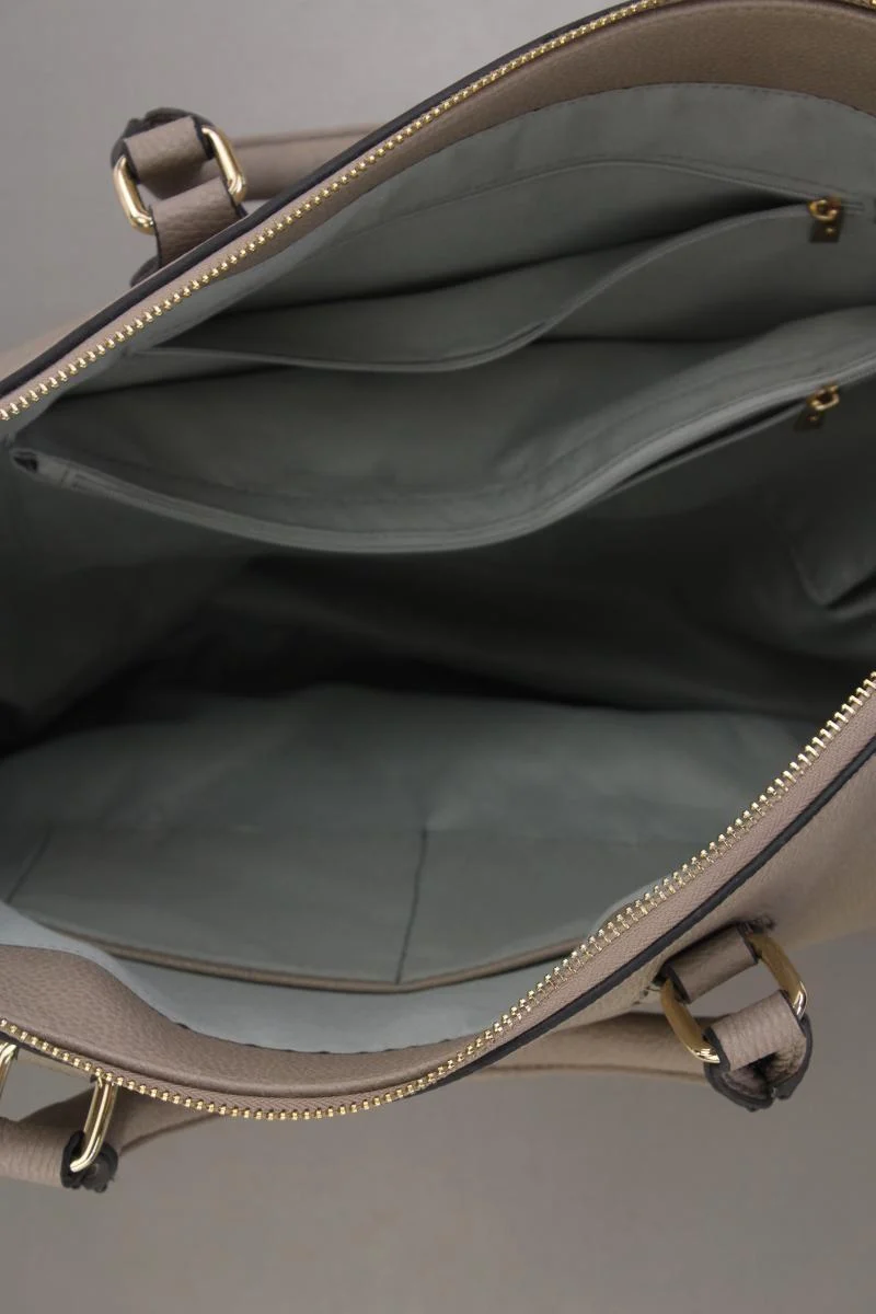 Loubs Henkeltasche creme aus Kunstleder