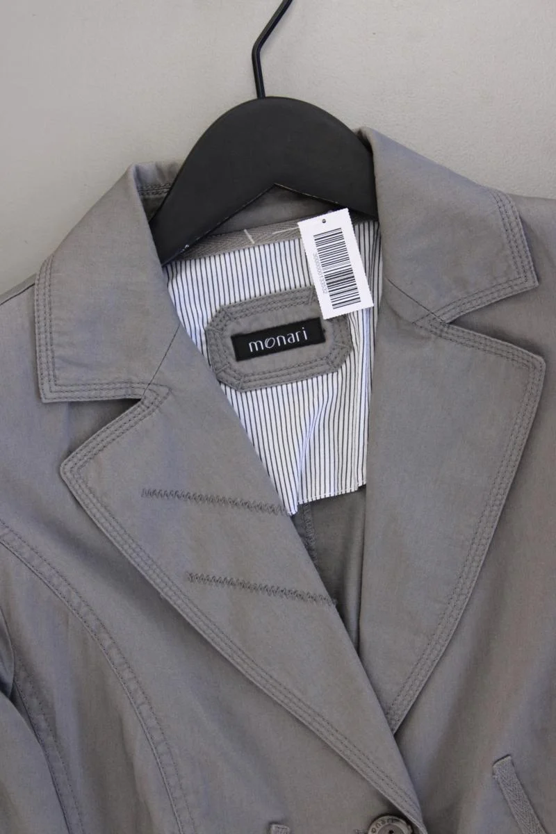 Monari Regular Blazer Gr. 38 grau aus Baumwolle