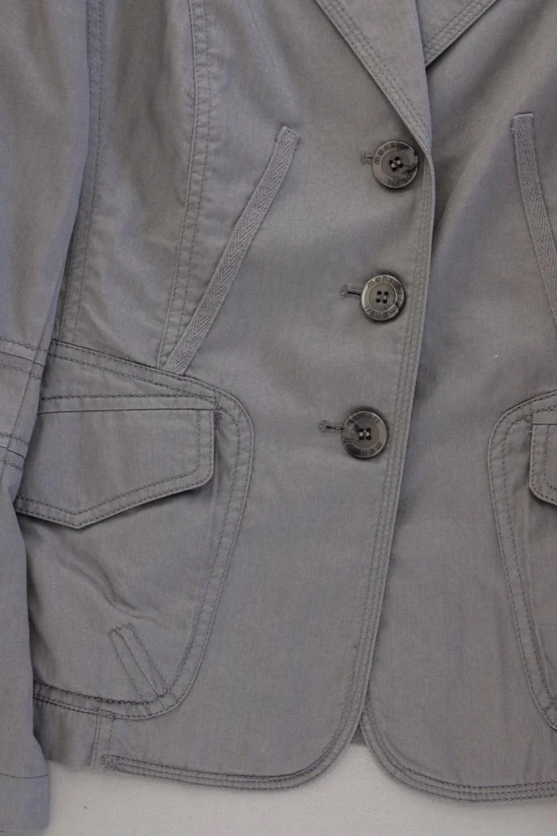 Monari Regular Blazer Gr. 38 grau aus Baumwolle