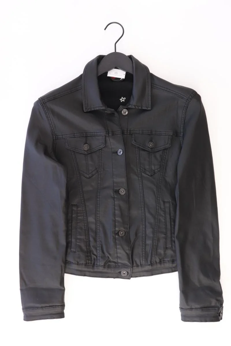 Place du Jour Übergangsjacke Gr. 40 schwarz aus Baumwolle