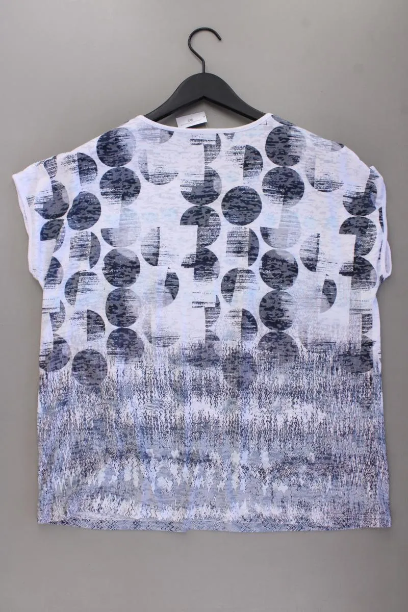 estelle jolie Printshirt Gr. 44 Kurzarm blau aus Polyester