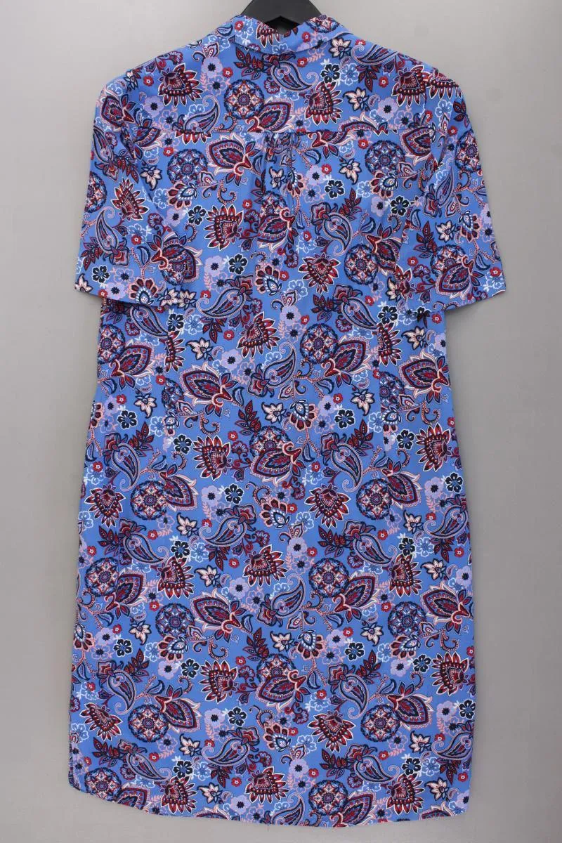 Smith & Soul Kurzarmkleid Gr. S mit Paisleymuster blau aus Viskose