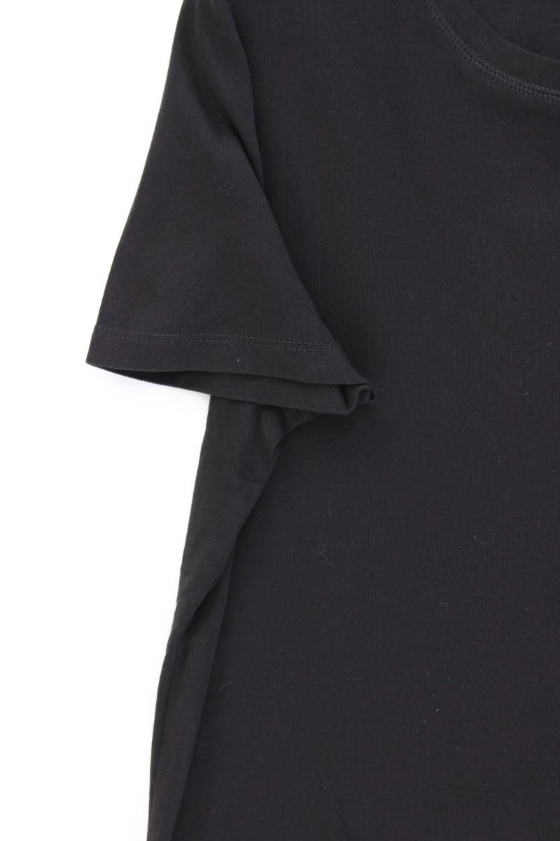 s.Oliver T-Shirt Gr. 46 Kurzarm schwarz aus Baumwolle
