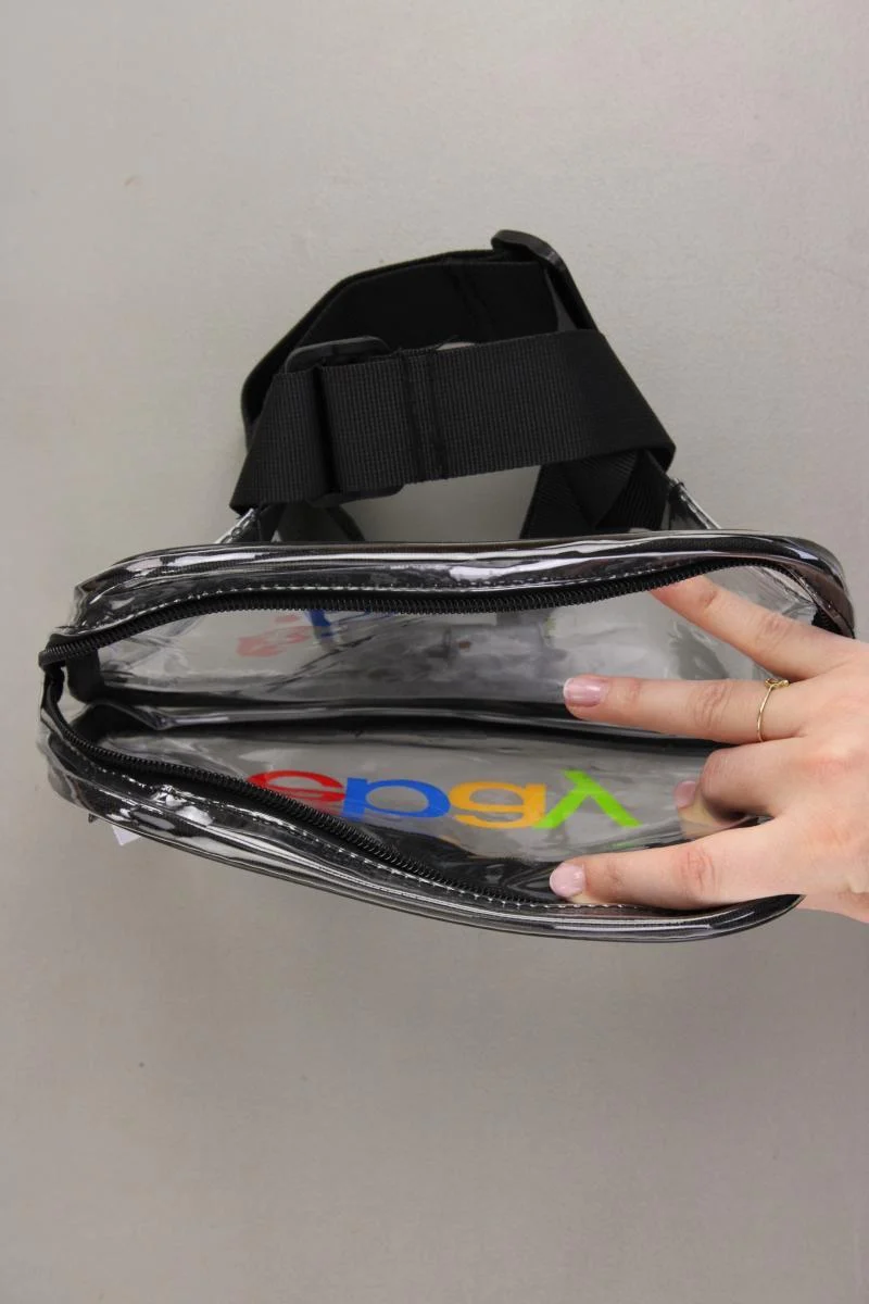 eBay Bauchtasche durchsichtig schwarz