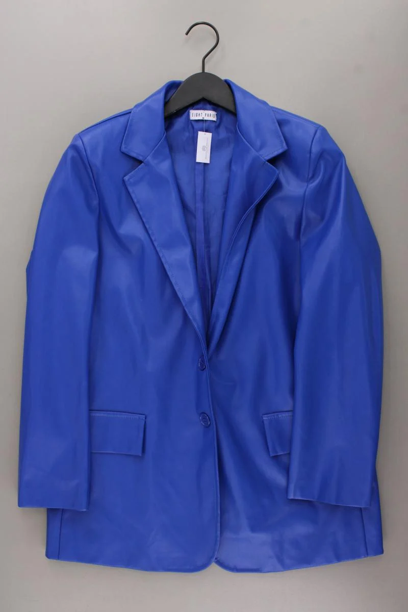 Eight Paris Kunstlederblazer Gr. M blau aus Polyester