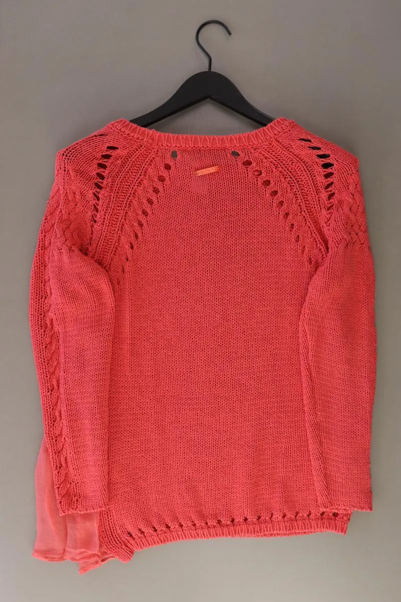 Twin Set Grobstrickpullover Gr. M rot aus Baumwolle