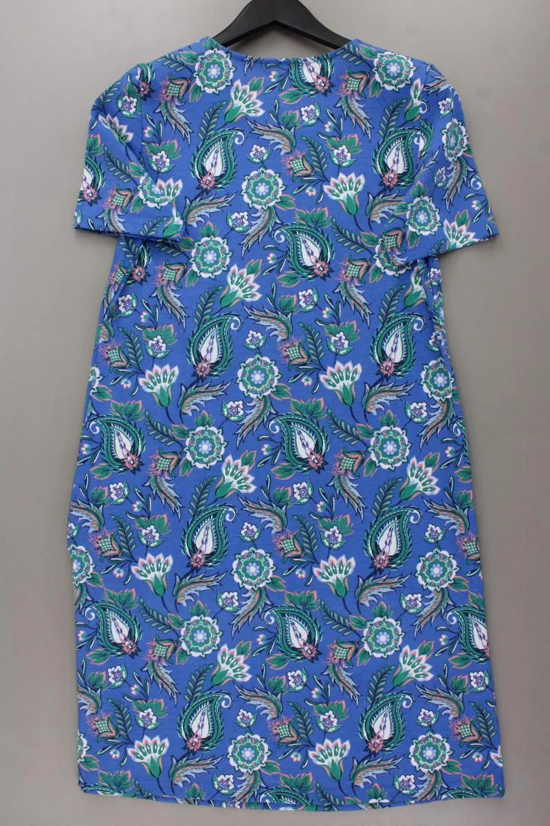 Helena Vera Kurzarmkleid Gr. 40 mit Blumenmuster neu mit Etikett blau