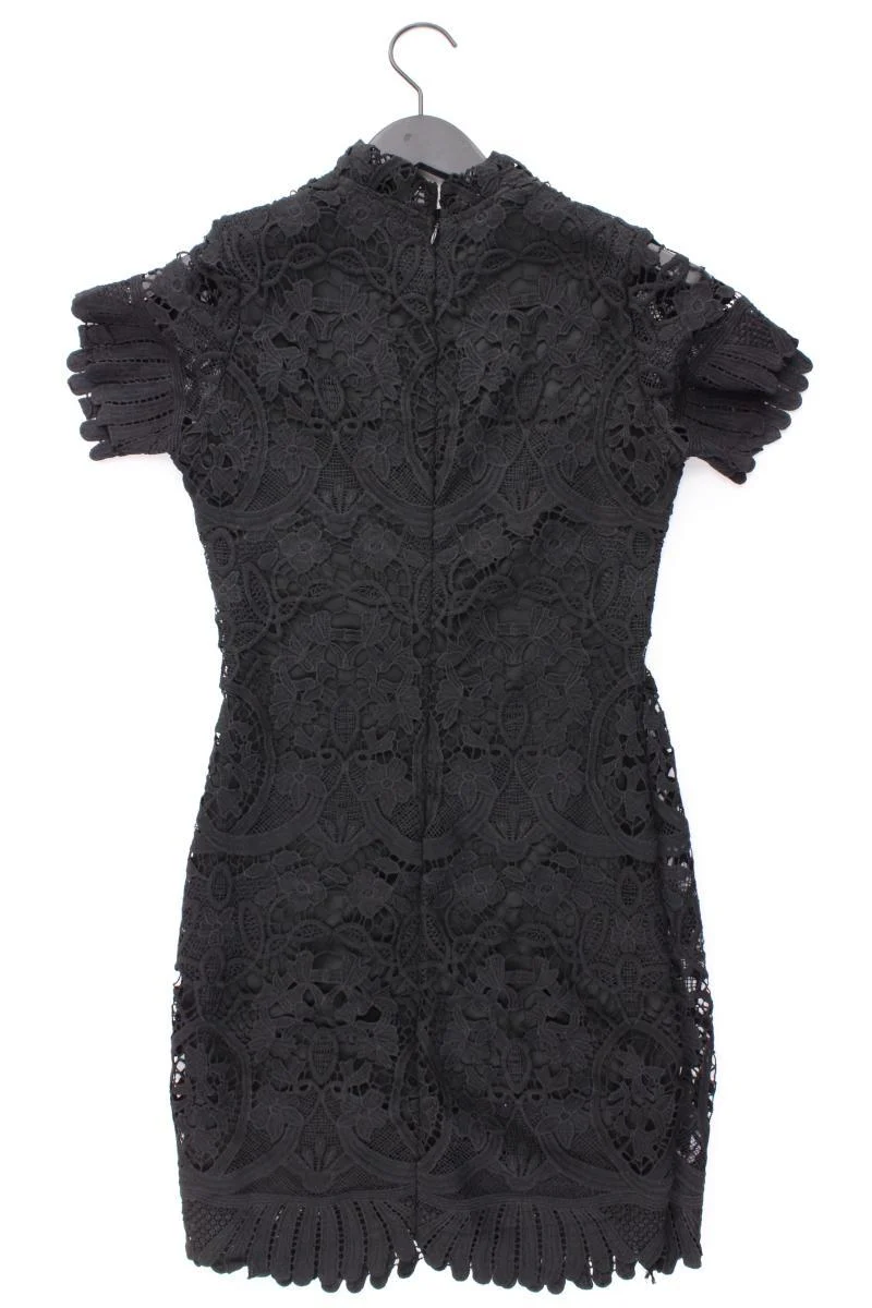 Girl In Mind Spitzenkleid Gr. UK 8 (XS) Kurzarm schwarz aus Polyester