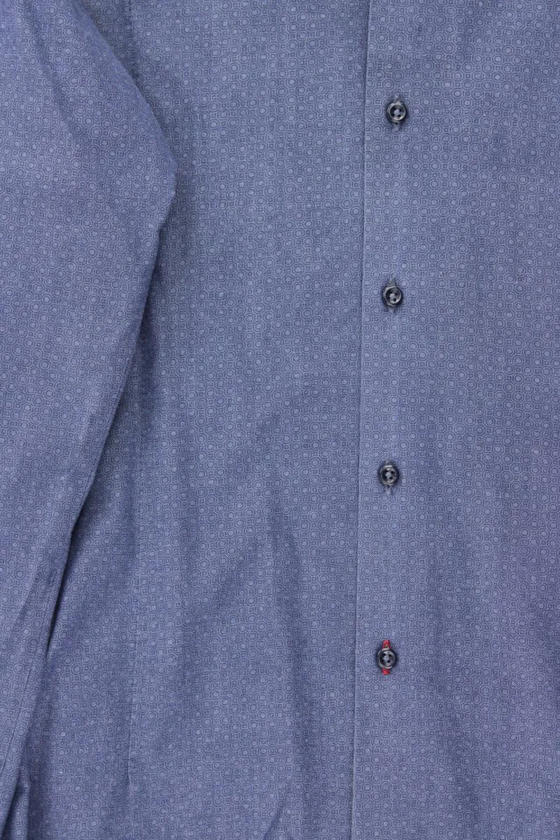 Langarmhemd für Herren Gr. L blau