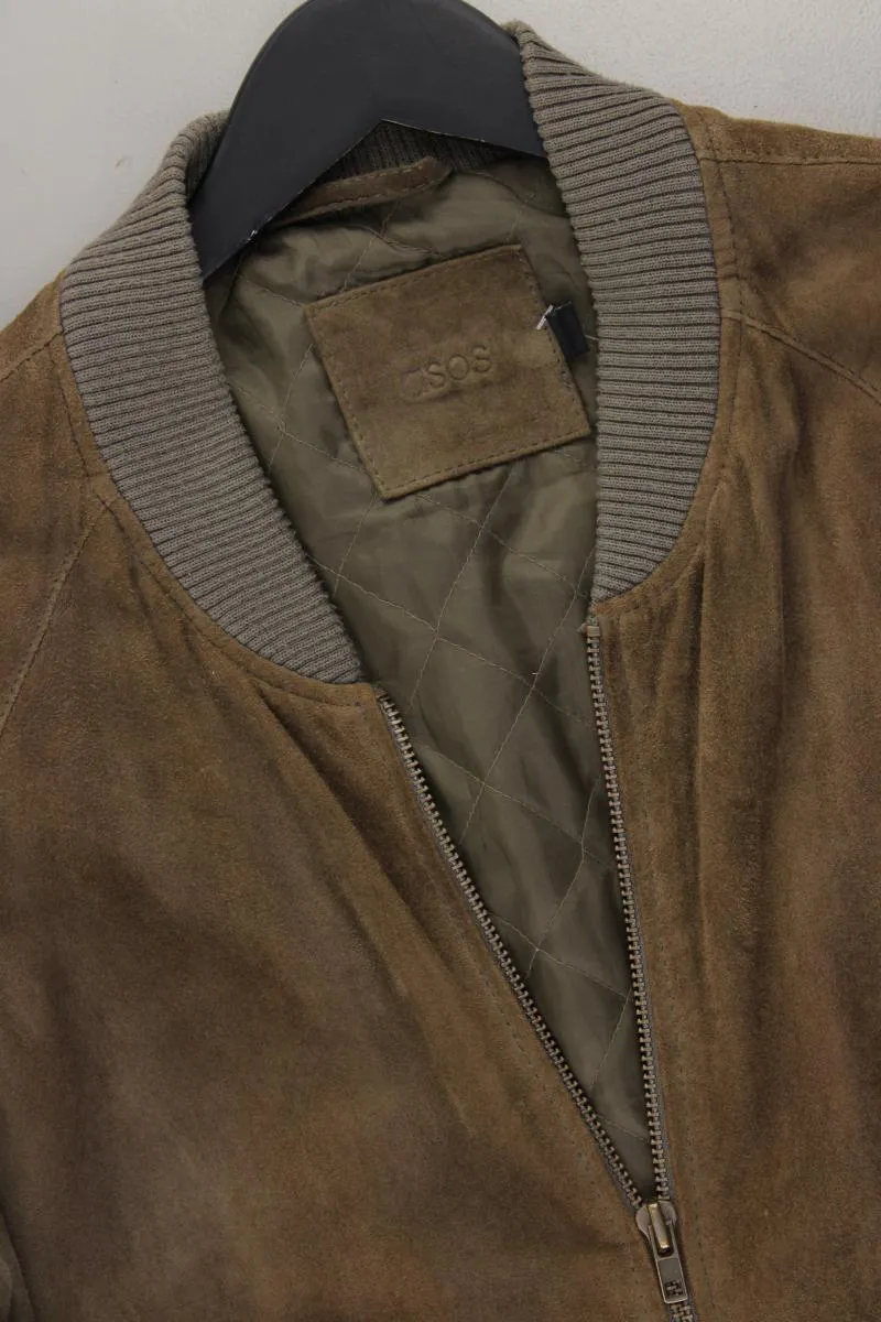 Asos Lederjacke für Herren Gr. L braun