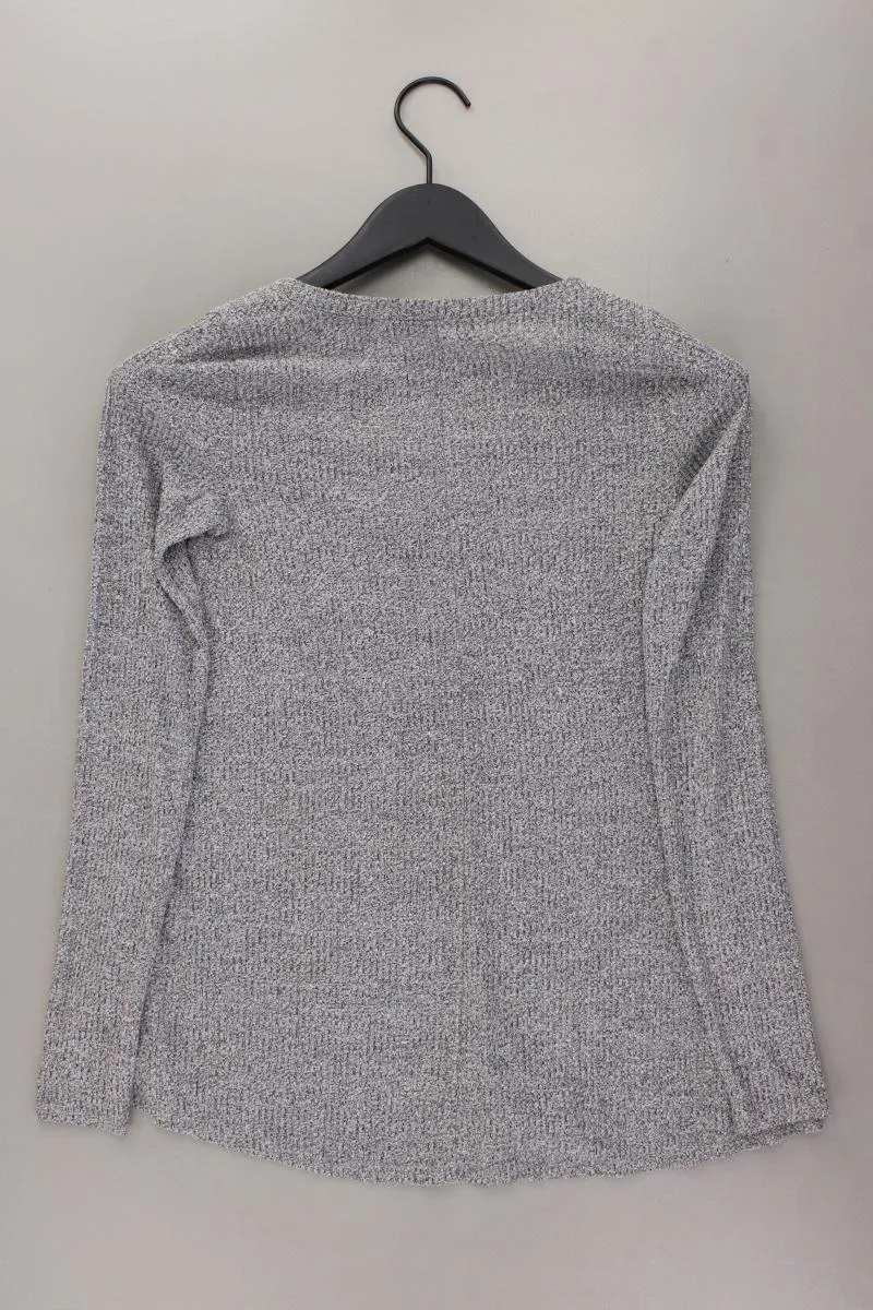 Hollister Shirt mit V-Ausschnitt Gr. XS 3/4 Ärmel grau aus Viskose