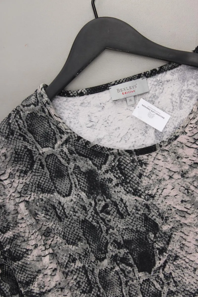 Bexley's Shirt Gr. XL mit Tierdruck 3/4 Ärmel grau aus Viskose