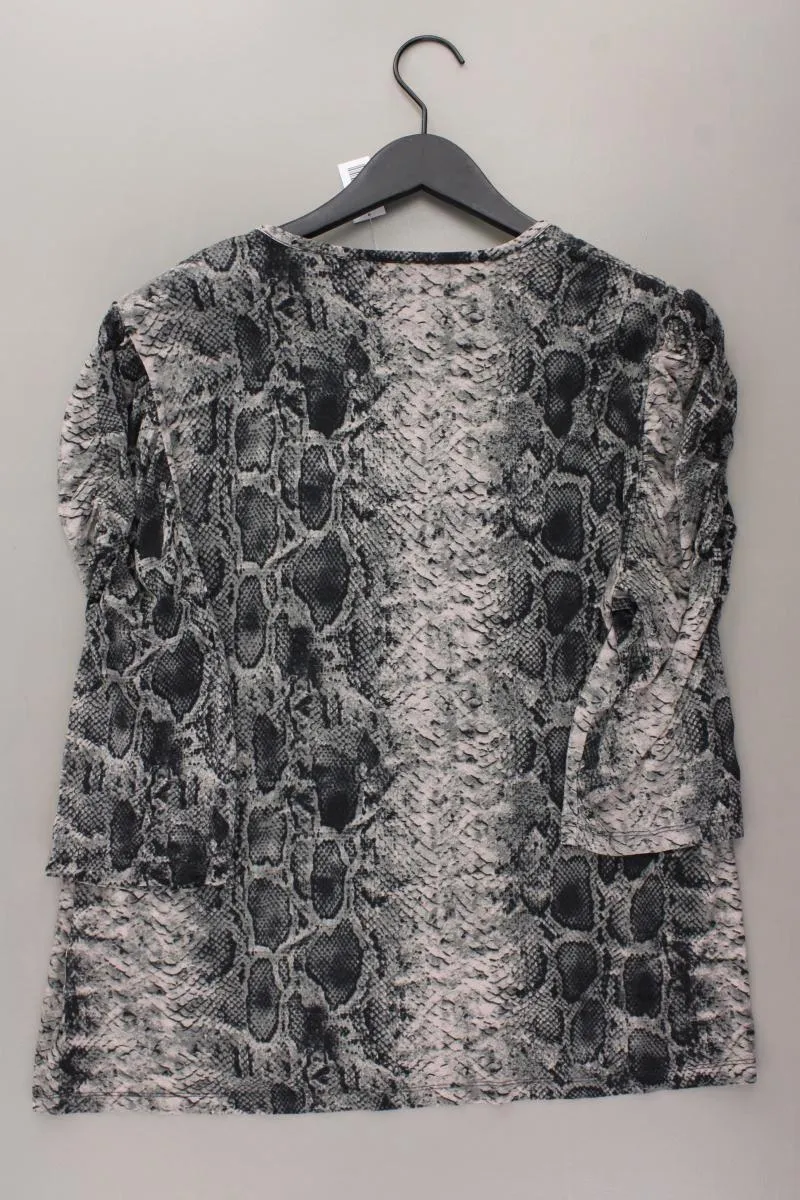 Bexley's Shirt Gr. XL mit Tierdruck 3/4 Ärmel grau aus Viskose
