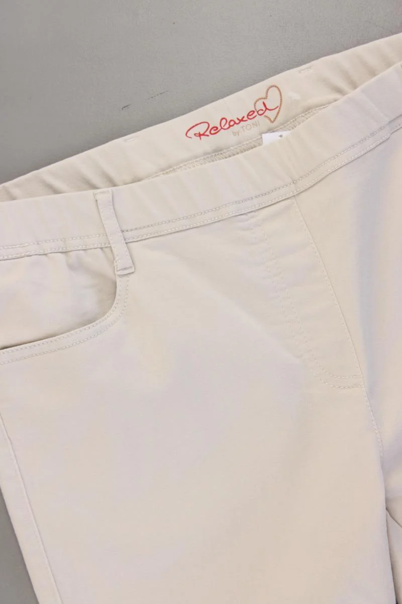 TONI Stretchhose Gr. 42 creme aus Baumwolle