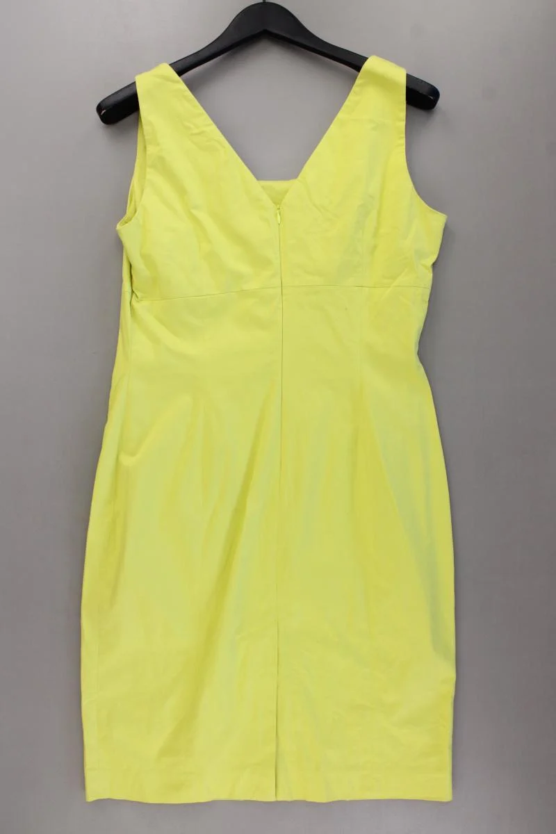 PiuPiu Bleistiftkleid Gr. 42 Ärmellos gelb aus Baumwolle