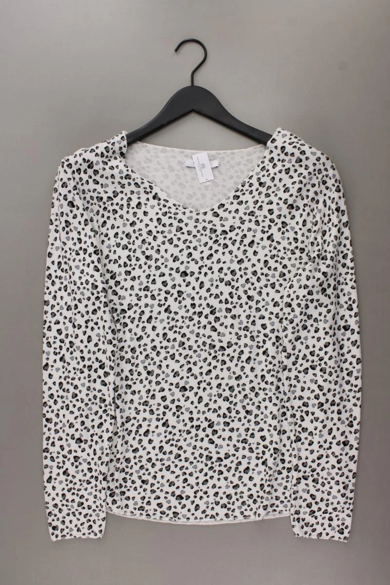 Zabaione Feinstrickpullover Gr. XL mit Tierdruck grau