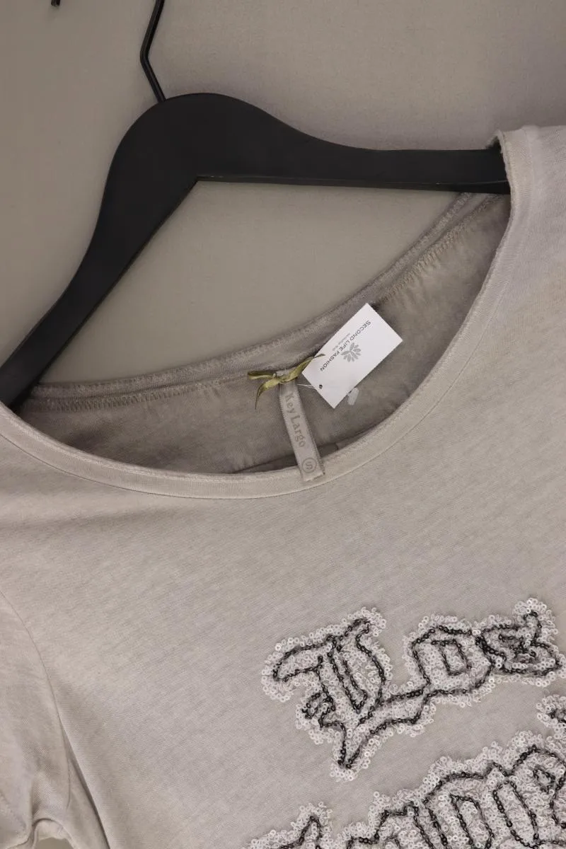 Key Largo T-Shirt Gr. S Kurzarm mit Pailletten grau