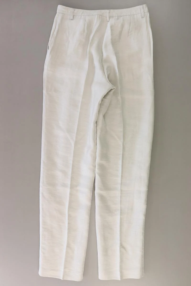 Stefanel Hose mit Leinen Gr. IT 42 (S) Vintage grau aus Rayon